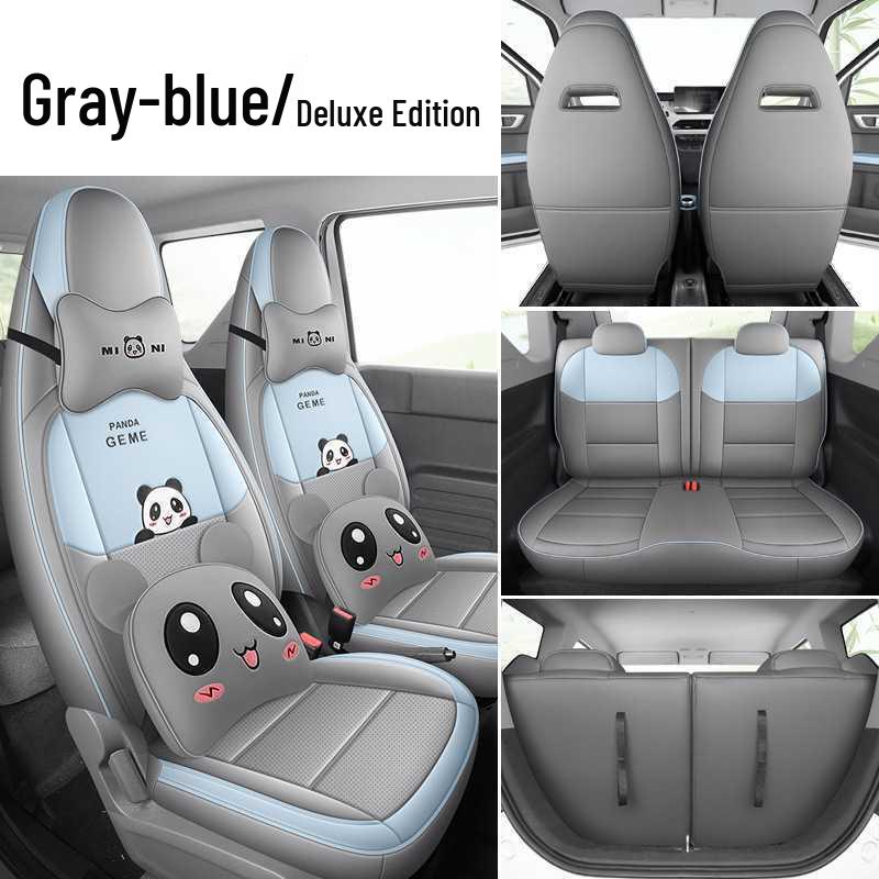 2026 Panda Mini Energetic Bear Car Seat Cover - Full Coverage Cartoon Cushion