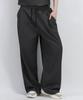 Deumakeu Pin Stripe Slacks Semi-Wide One-Tuck Pants