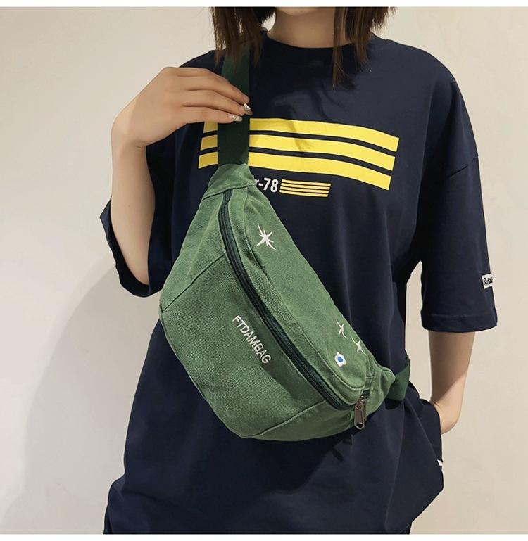 Винтажная холщовая сумка из стираной ткани — фото 6