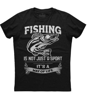 Angeln Ist Nicht Nur Ein Sport Herren Kurzarm Neues Baumwolle Schwarzes T-Shirt