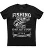 Fishing Is Not Just A Sport Mens Short Sleeve New Cotton Black T-shirt