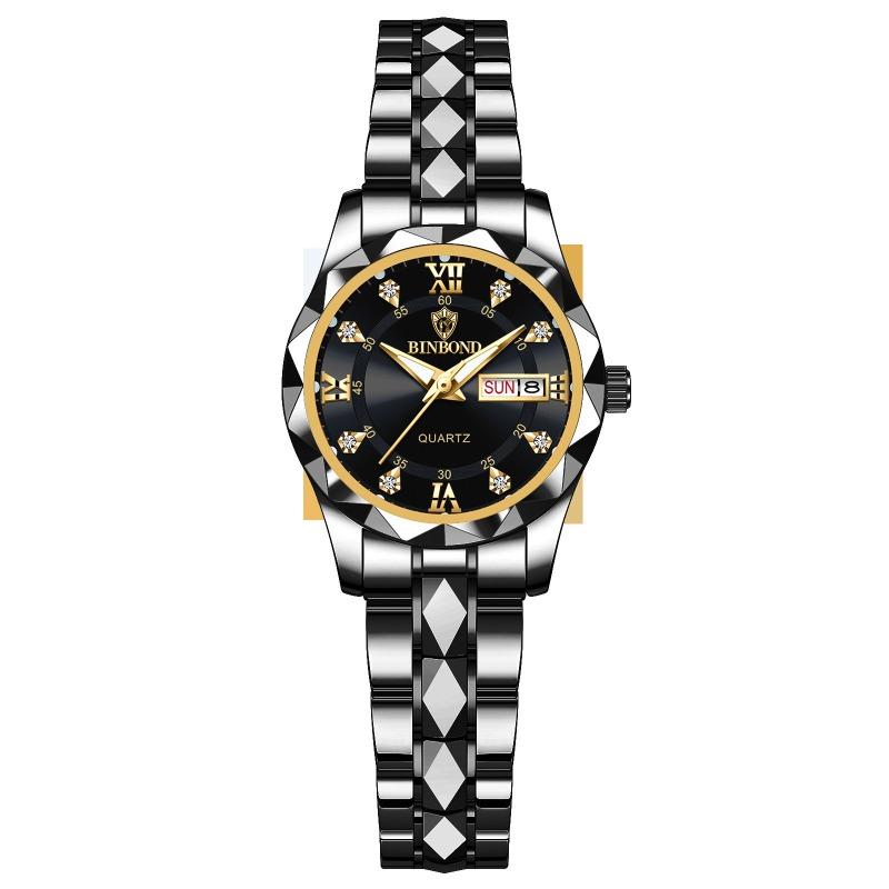 Binbang BINBOND men's watch luminous waterproof business quartz watch