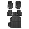 Smabee Left Hand Drive for Toyota Crown 2023 2024 Car Floor Mats Cargo Liner Trunk Pad TPE 3D Foot Mat Black