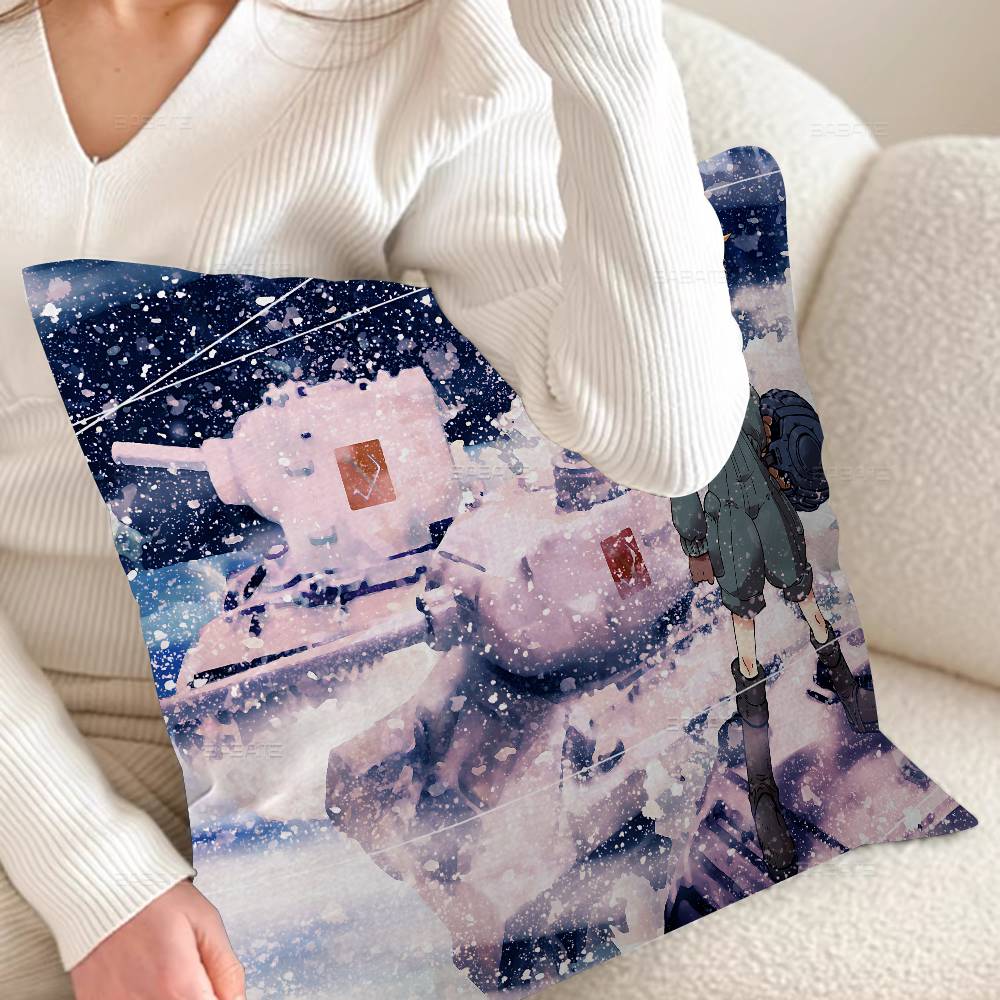 Japanese Anime GIRLS Und PANZER Personalized Pillow Dust Cover Bedroom Kids Party Decoration Pillowcase Birthday Children Gift