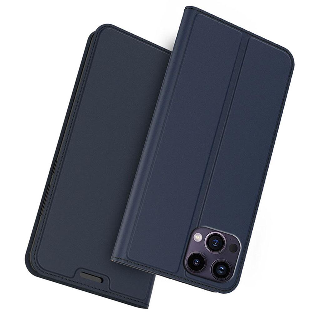 For iPhone 13 Pro Max Case Stand Leather Phone Cover with Card Holder Built-In Magnetic Closure