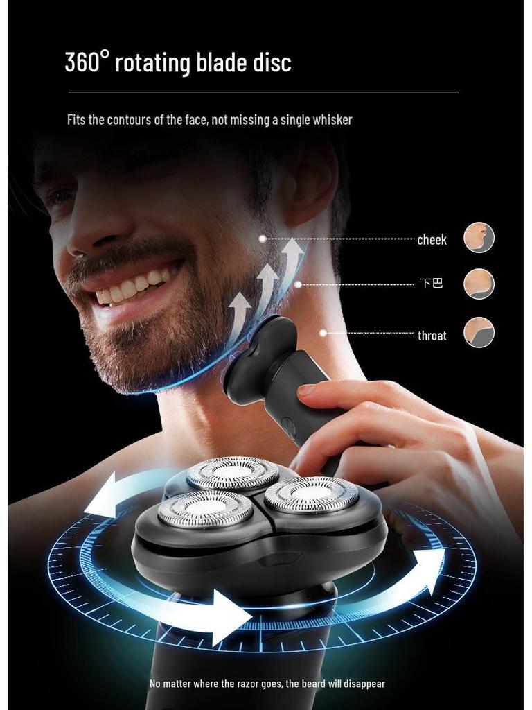 Pichi 4D Rechargeable Multifunction Electric Shaver for Men