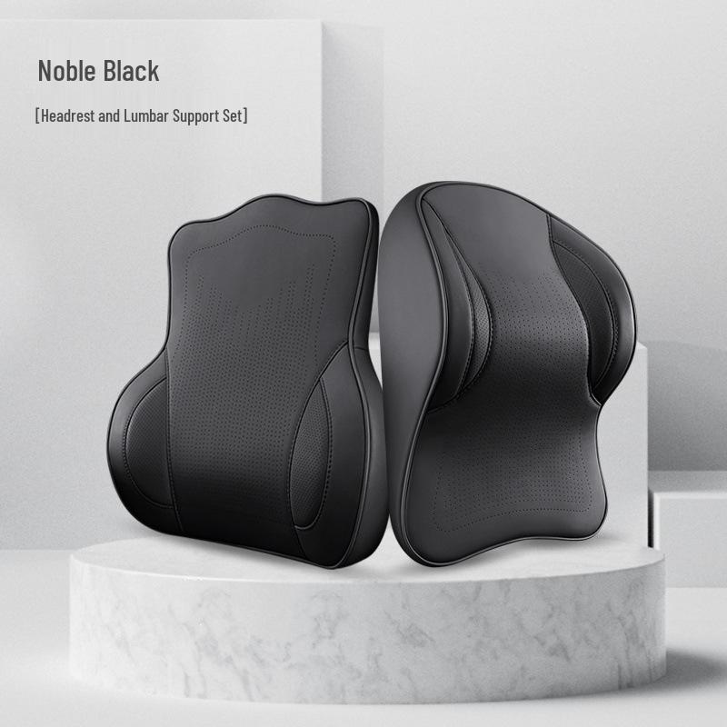 Aviation-Grade Memory Foam Car Neck and Lumbar Support Pillow