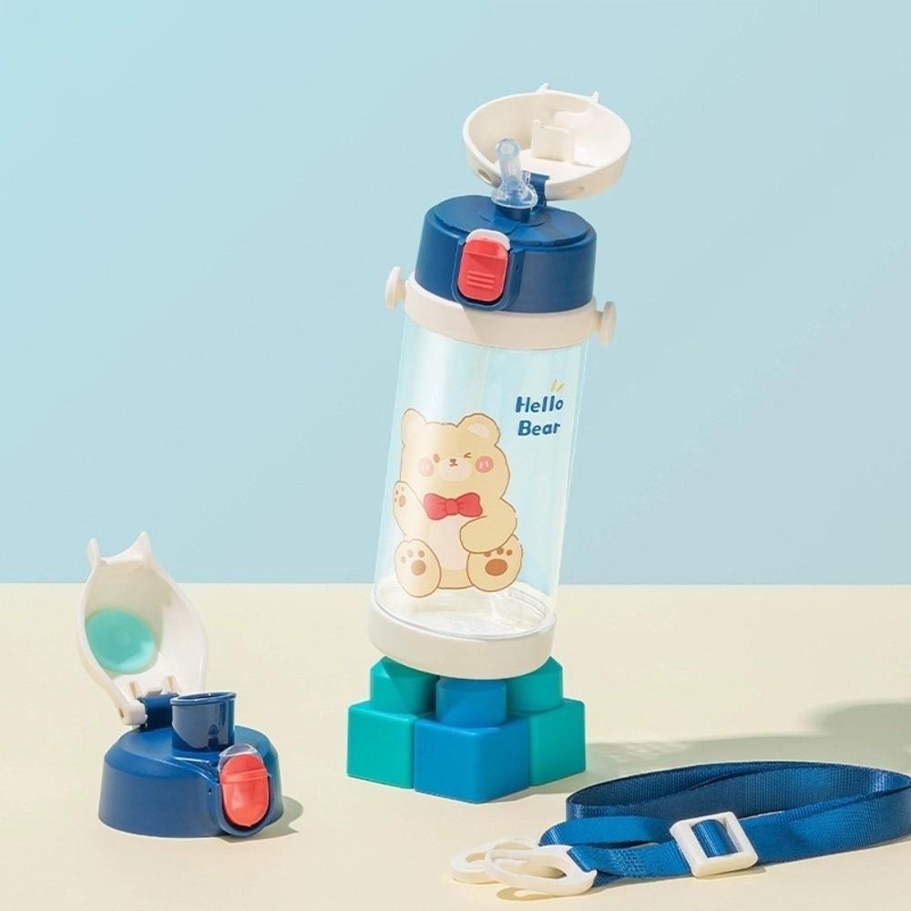 Cartoon Bunny Bear Clear Tumbler Transparent Iced Coffee Cup Drinkware Suction Cup  Kids