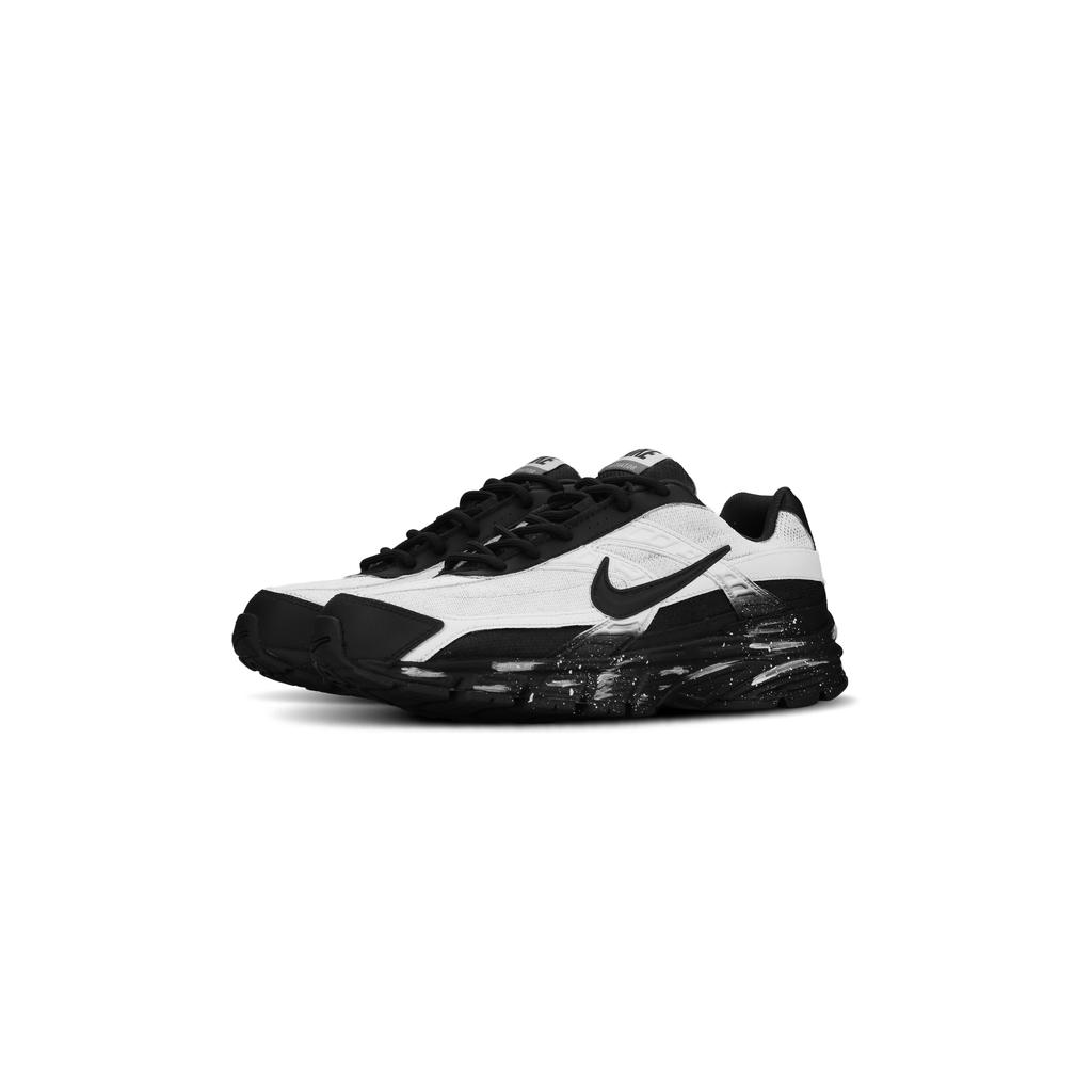 Nike Initiator Abrasion Resistant Slip Resistant Low Top Running Shoes Unisex Black White 394055-101(Team1737)
