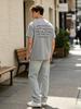 Peace Quote Inspirational Text Back Print Tshirt Men Soft Cotton Loose Motivational Minimalist Casual Daily Streetwear Tee
