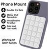 MB LuxTouch Double-Sided Silicone Phone Mount with 24 Suction Cups | Strong Grip Holder for Selfies & Videos | Ideal for Car, Mirror, Kitchen |