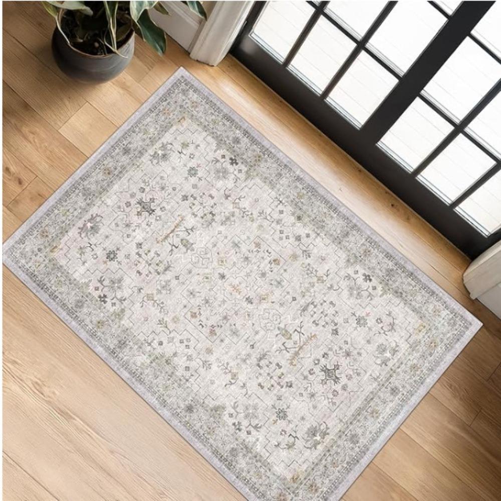 Non-Slip Small Rugs Washable Kitchen Bathroom Door Mat Entryway Rug  for Indoor Entrance