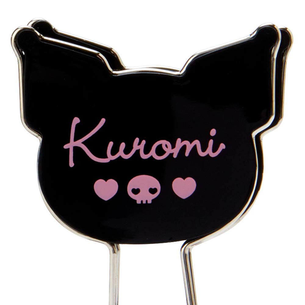 Sanrio Kuromi Double Clip Face-Shaped