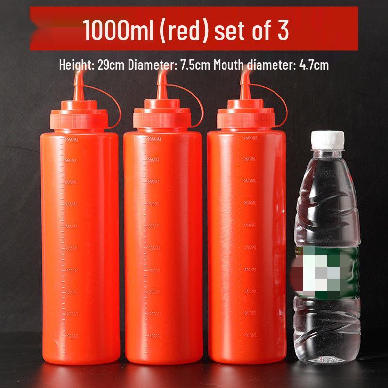 Commercial Plastic Squeeze Bottle for Sauces and Dressings