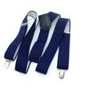 Adjustable Elastic Suspenders for Men & Women - Non-Slip Three-Clip Straps for Formal or Casual Wear