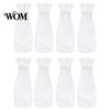 Trendy Flower Container Clear Bud Vase, Plastic Transparent Modern Smooth Finish Vase Table Centerpiece for Home Party Wedding Decor Elegant