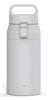 Dishwasher Safe Asvel Water Vacuum Insulated with a Easy Stainless Steel Light Removable Bottle, 350ml, Handle, One-Hand Operation, Bottle, Gray,