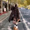 New Cotton Clothes Medium and Long Cotton Clothes Hooded Jacket Thickened Cotton Clothes