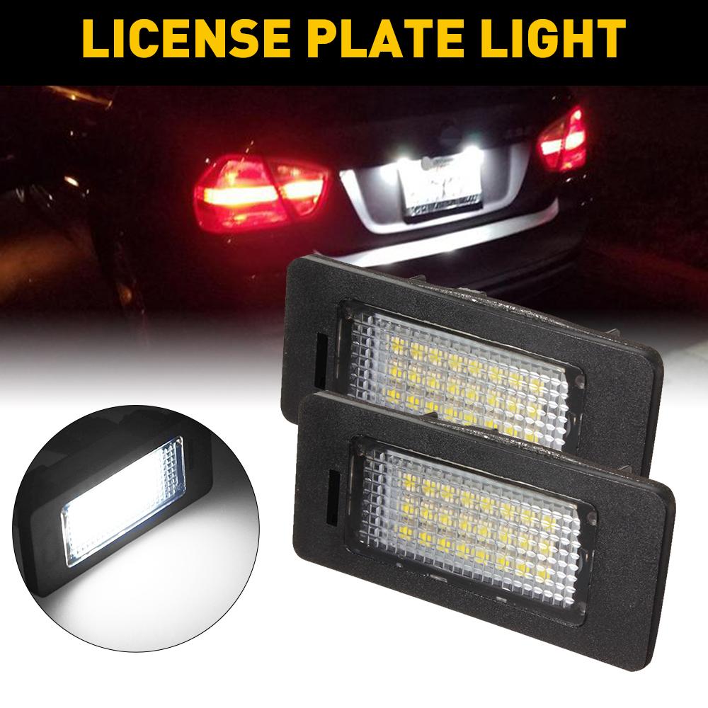 2x Error Free LED License Number Plate Lamp Light for BMW 1 3 5 Series E39 E60 E61 F10 F30 E82 E88 E90 E91 E92 E93 X5 E70 X6 E71 License Plate Covers