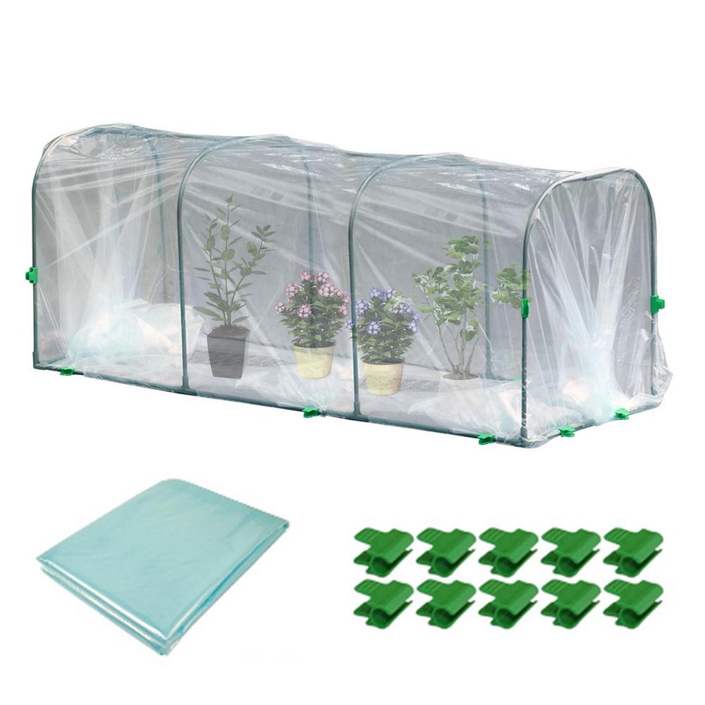 Mini Greenhouse For Plants Portable Cold-Proof Plant Protector Cover Garden Plant Guard Film Prevent Freeze Snow