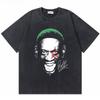 2026 Hot Sale Washed Vintage The Worm Dennis Rodman I'm Back T-shirt Men Women Fashion Hip Hop Oversized T Shirts Male Rock Retro Streetwear