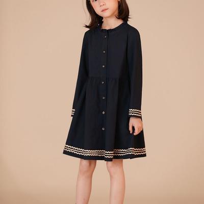 Mädchen Modekleid, Frühling und Herbst Kinder Locker Langärmeliges Prinzessinnenkleid