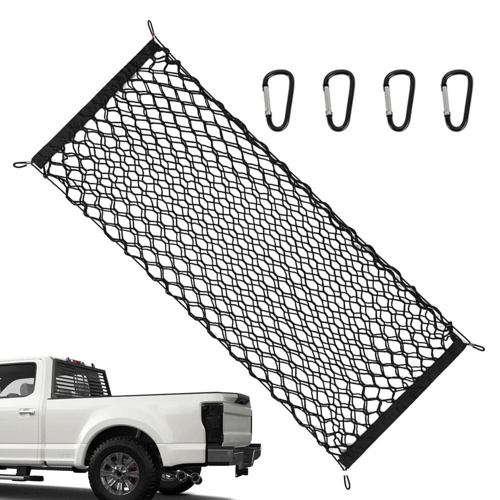 NEW Trunk Cargo Net Flexible Polyester Trunk Net Hook Fixed Universal Car Interior Accessories Multifunctional Roof Storage