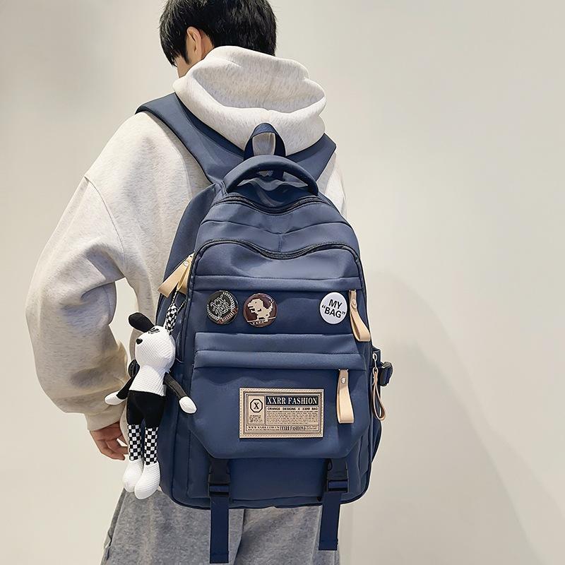 Schoolbag Large Capacity Crossbody Bag Men's Backpack Class Bag Street Trend Junior High School Student Commuter Bag Women's Wholesale