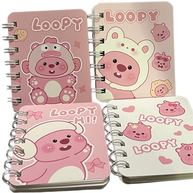 Loopy A7 Coil Notebook Mini Portable Notebook Notepad Diary Sketchbook School Stationery Supplies Back To School Kids Gift