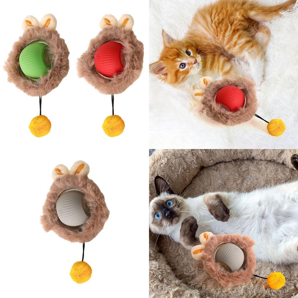 Cat Toy Ball for Indoor Play, Electric Rolling Kittens