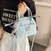 New lace bow shoulder bag spring and summer atmosphere messenger bag sweet and cute convenient handbag