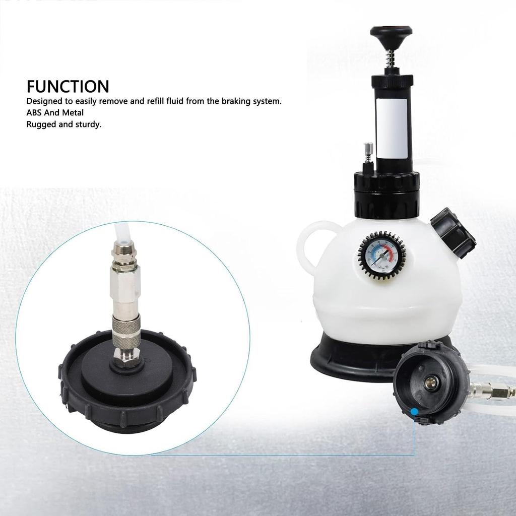 EBTOOLS 56mm Brake Master Cylinder Bleeding Adapter Brake Fluid Bleeder Adapter Replacement for ABS & Metal Structure Vehicles Brake System Service