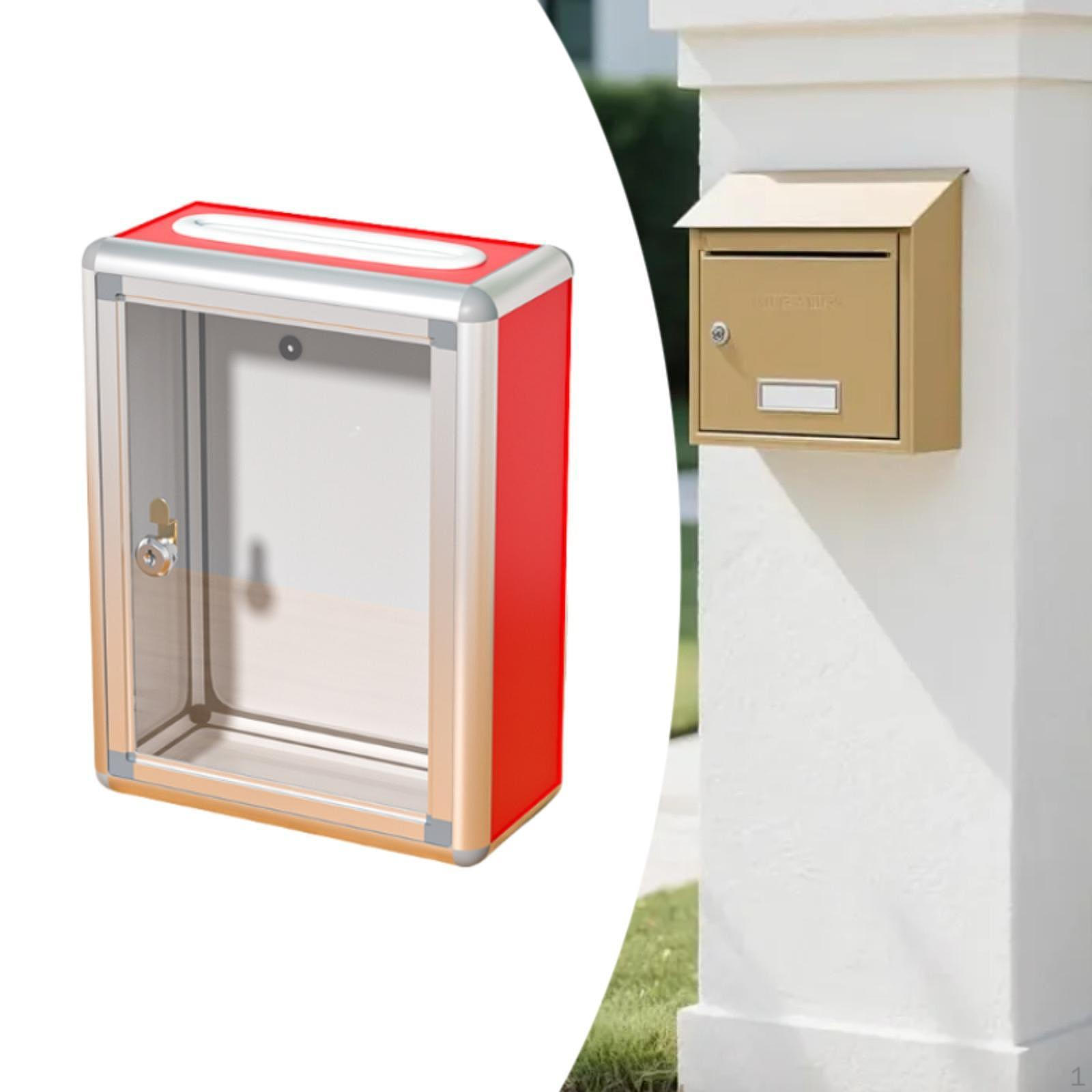 

Donation Lockable Ballot Drop Container for Reception Survey Top Slot