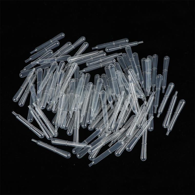 100 Stück Airbrush Einweg-Tropfer Laborpipette 1,5 ml Kunststoffpipette Augentropfer für Transfer und Airbrush-Farbe