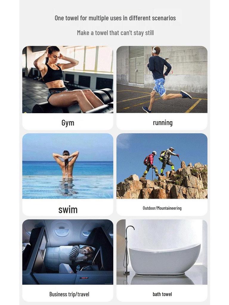 Cooling Icy Silk Fitness Towel - Cold Sports Towel