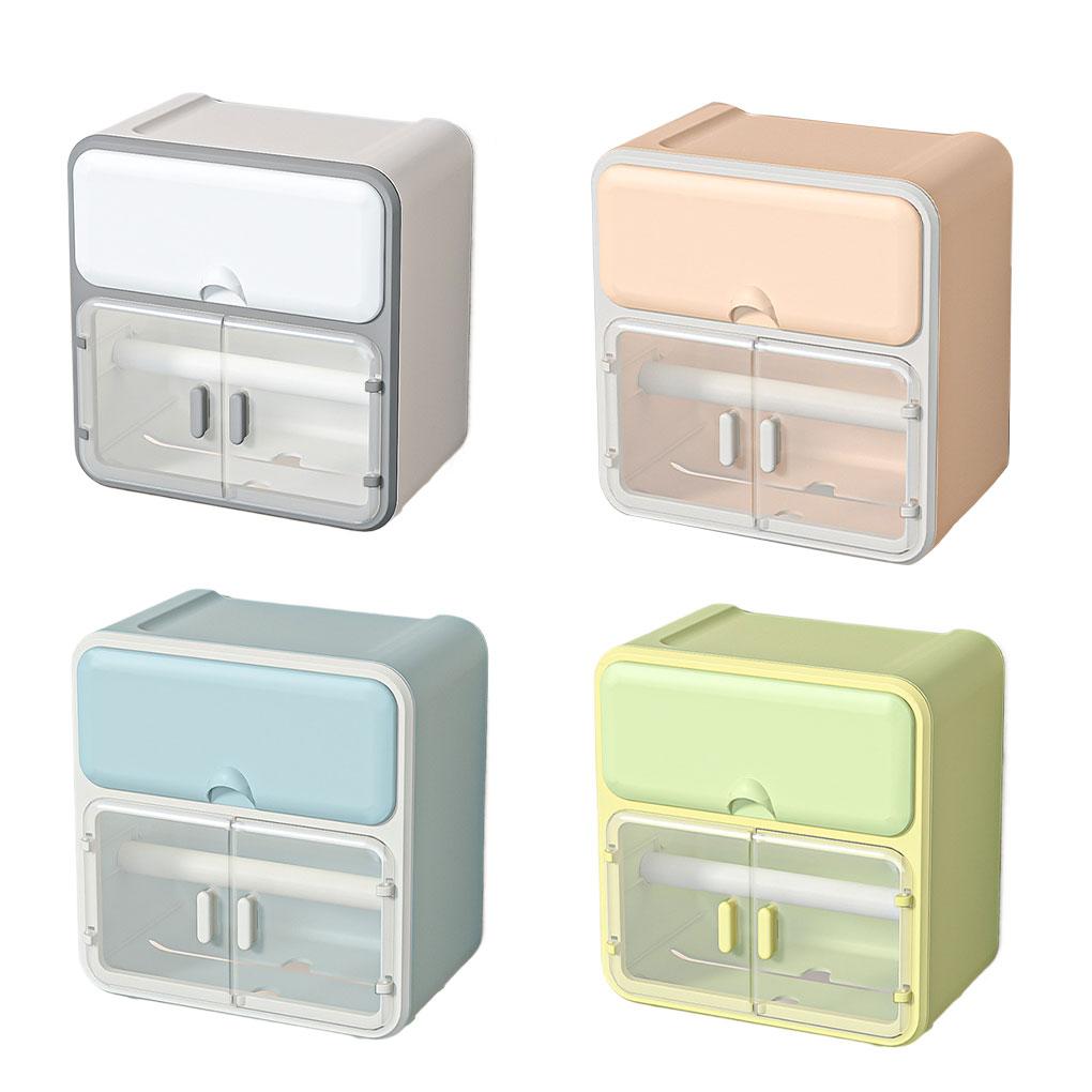 Cutie de depozitare transparentă pentru baie, capacitate portantă puternică, organizator de depozitare pentru baie