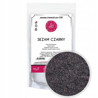 Schwarzer Sesam für Sushi, ungeschält - 500g Sesamsamen