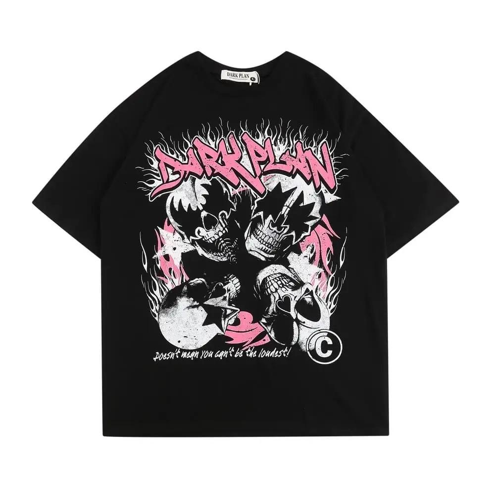 

Літня чоловіча випрана майка вінтажна футболка готичні футболки вуличний одяг панк безрукавка топ Y2k футболка з коротким рукавом 2XL