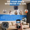 WiFi HD Smart Home Surveillance Camera with Real-time Remote Viewing for Indoor/Outdoor Security