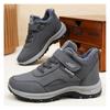 Cotton Shoes, Oversized Fleece and Thickened Cotton Boots, Walking Shoes, Outdoor Snow Boots, Velcro Men's Boots
