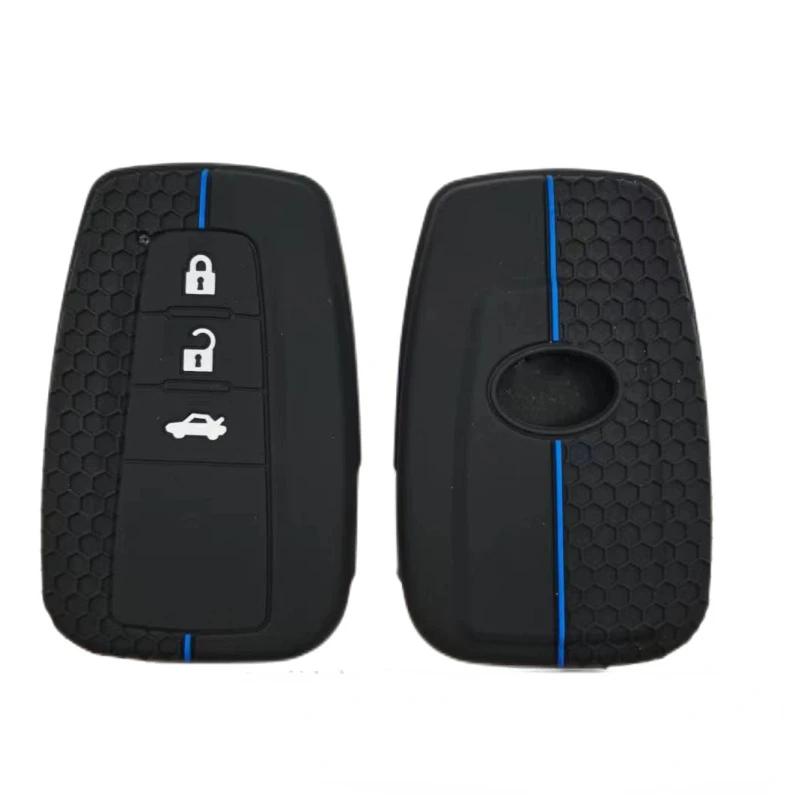 Für Toyota Prius Camry Corolla Avalon CHR RAV4 Land Cruiser Prado Silikon Auto Schlüsselhülle Zubehör Gummihülle Schutzschale