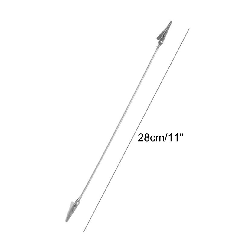 Portable Double Ended Mosquito Coil Holder Stand Multi-Function Stainless Steel Incense Clip Rack Photo Card Label Organizer