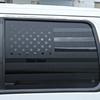 2pcs Black Rear Window Trim Cover Sticker Decal for Ford F150 2009-2014 US Flag