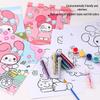 KPOP Witch Group DIY Coloring & Glitter Makeup Book with Sanrio Watercolor Set