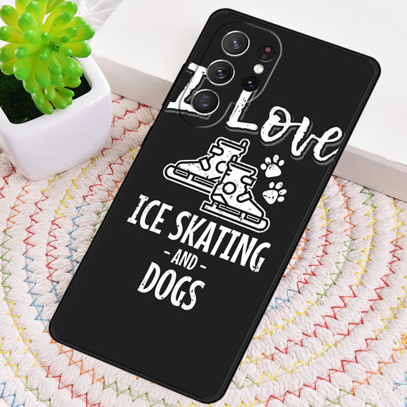 Love Ice Skating Silicone Phone Case For Samsung Galaxy Note 10 Pro S26 S25 S24 S23 S22 S21 Plus S25Ultra Capa Cover