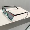 Vintage Luxury Designer Cat Eye Sunglasses Women Men UV400 Double Color Shade Punk Outdoor Popular Sun Glasses