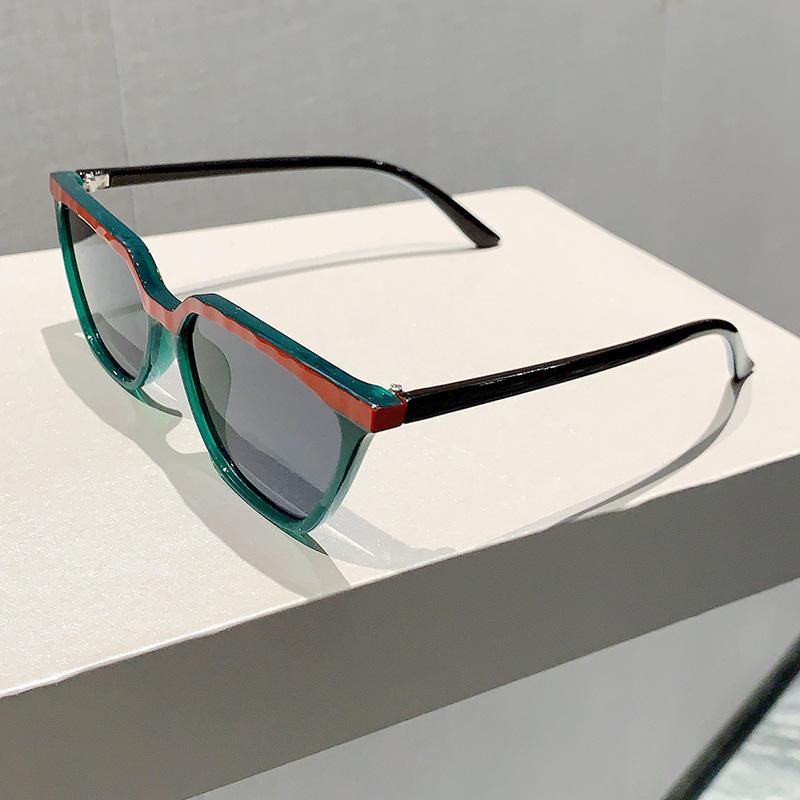 Vintage Luxury Designer Cat Eye Sunglasses Women Men UV400 Double Color Shade Punk Outdoor Popular Sun Glasses