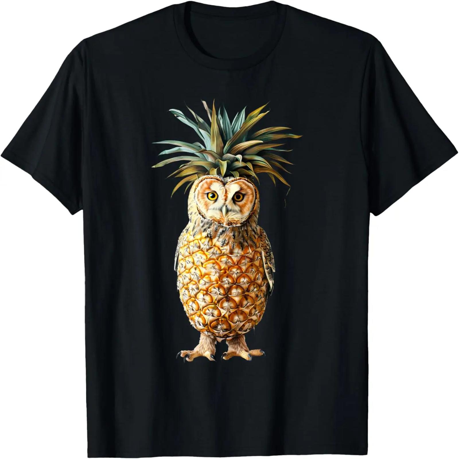 Owl Pineapple T-Shirt S