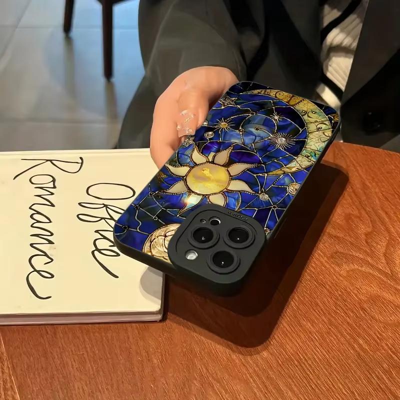Bunte Himmlische Mond Sonne Silikon Handyhülle Für iPhone 17 16 15 14 13 12 11 Pro Max 17 Air 16E XS X XR 7 8 Plus Weiche Hülle