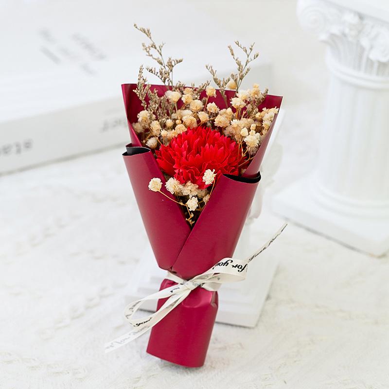 Soap Rose Bouquet Exquisite Rose Flower Bouquet Hands Wedding Party Gifts Colorful Valentines Day Gift For Valentine's Day Home